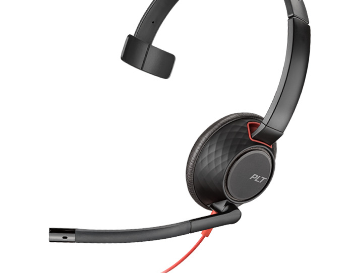 Poly - Blackwire 5220 USB-C Headset (Plantronics) - Wired, Dual Ear (Stereo) Computer Headset with Boom Mic - USB-C, 3.5 mm to connect to your PC, Mac, Tablet and/or Cell Phone 3 image